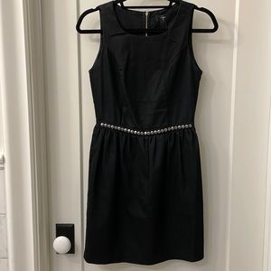 Black Sleeveless Studded Dress